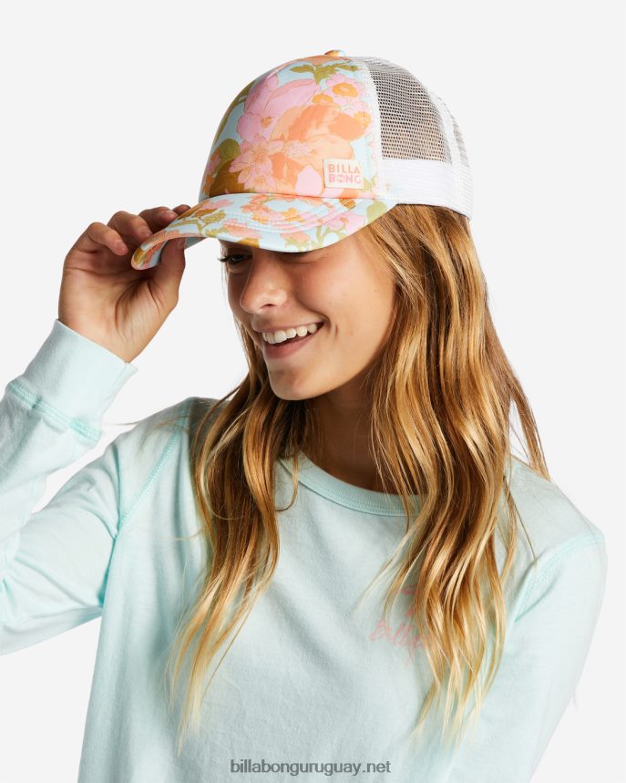 sombrero de camionero travesuras chicas espuma marina DR68442625 Billabong