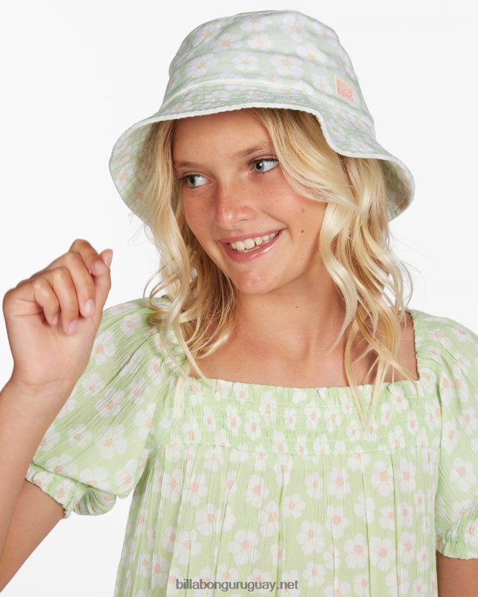 sombrero de cubo de la lista de deseos chicas gotas de miel DR68442756 Billabong