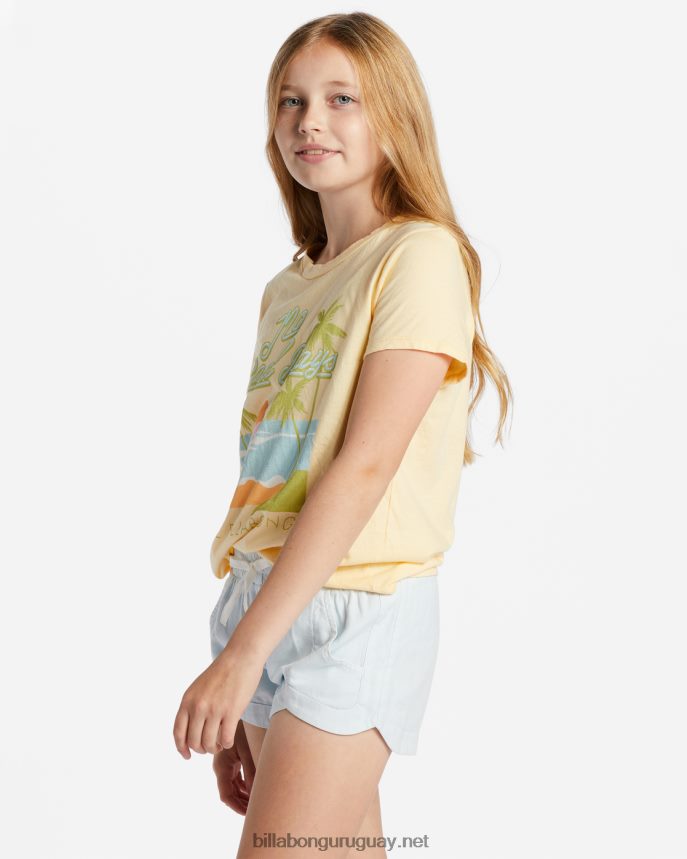 pantalones cortos con cintura elástica locos por ti chicas cambray ligero DR68442601 Billabong