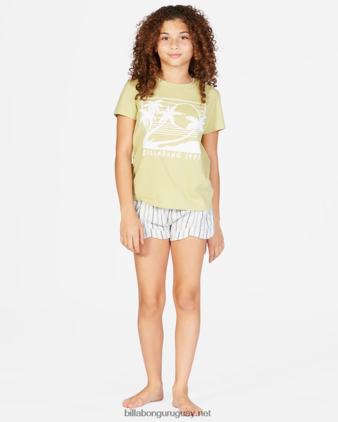 pantalones cortos con cintura elástica locos por ti chicas cristal de sal DR68442704 Billabong