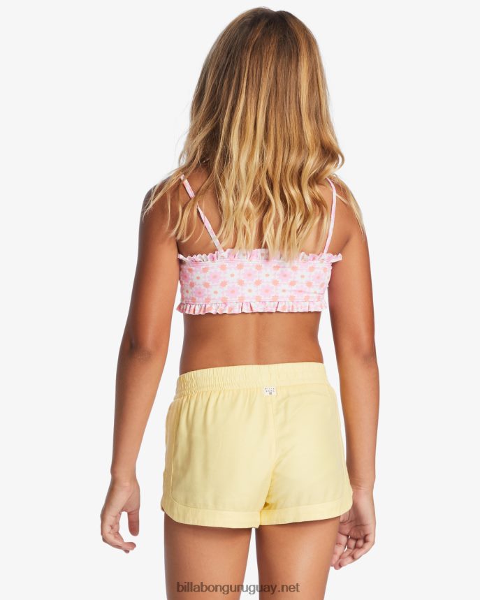 pantalones cortos con cintura elástica locos por ti chicas ella es soleada DR68442613 Billabong