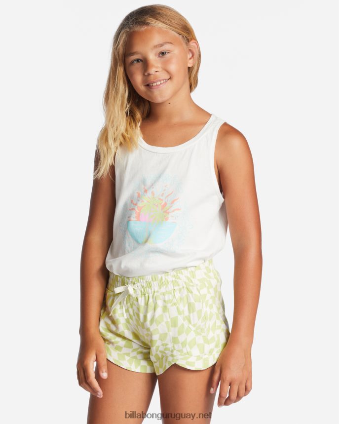 pantalones cortos con cintura elástica locos por ti chicas lima claro DR68442763 Billabong