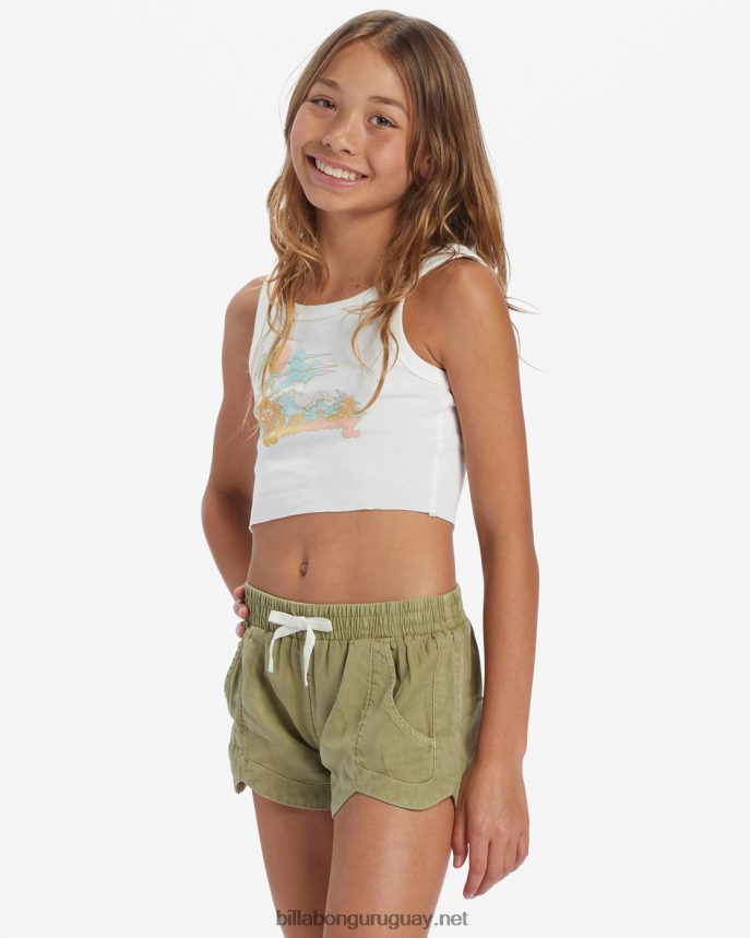 pantalones cortos con cintura elástica locos por ti chicas palta DR68442600 Billabong