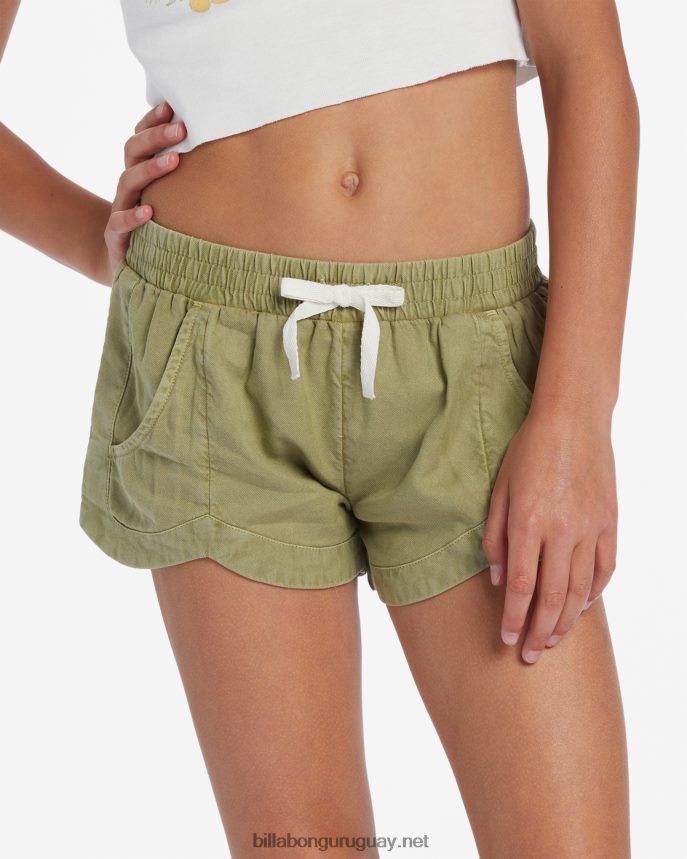 pantalones cortos con cintura elástica locos por ti chicas palta DR68442600 Billabong