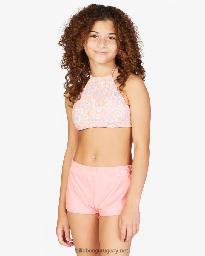 shorts de baño místicos mini chicas Rosa coral DR68442766 Billabong