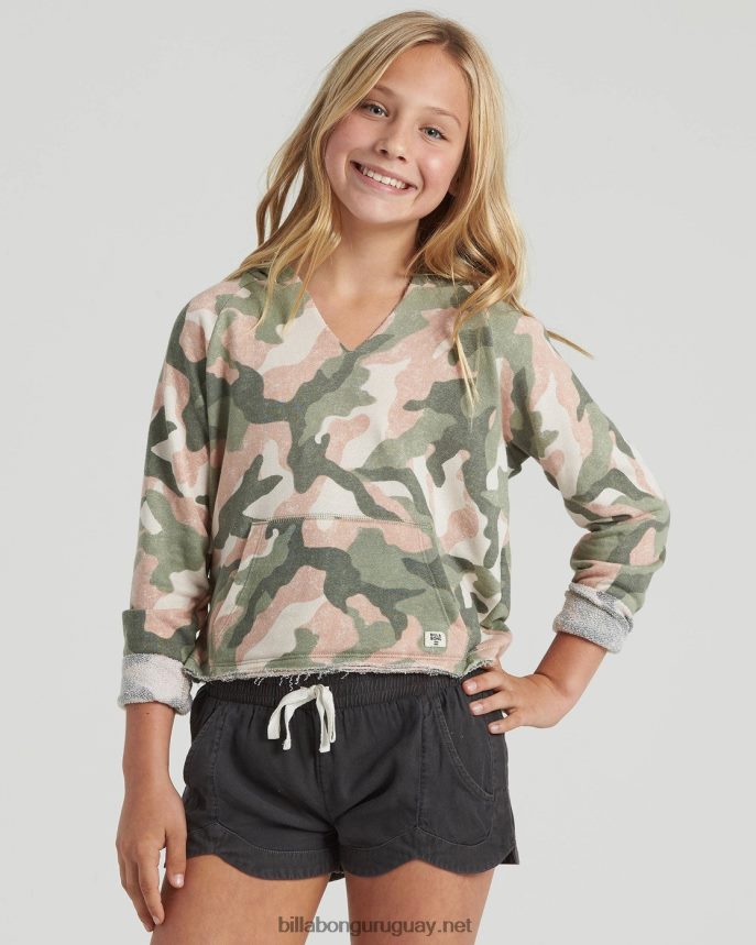 sudadera de día de campamento chicas camuflaje militar DR68442806 Billabong