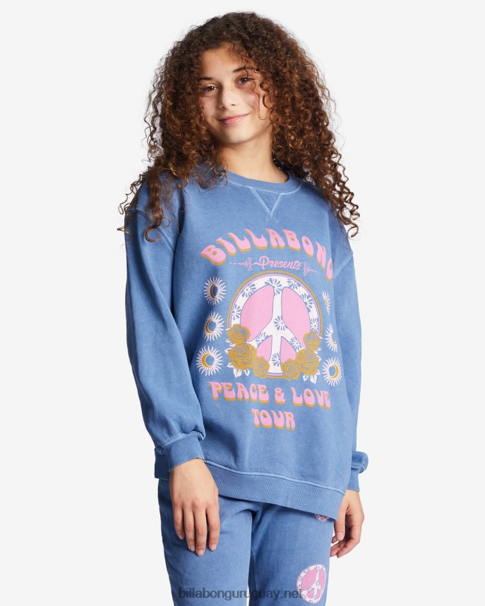 sudadera haciendo olas con cuello redondo chicas cosecha mediana DR68442793 Billabong