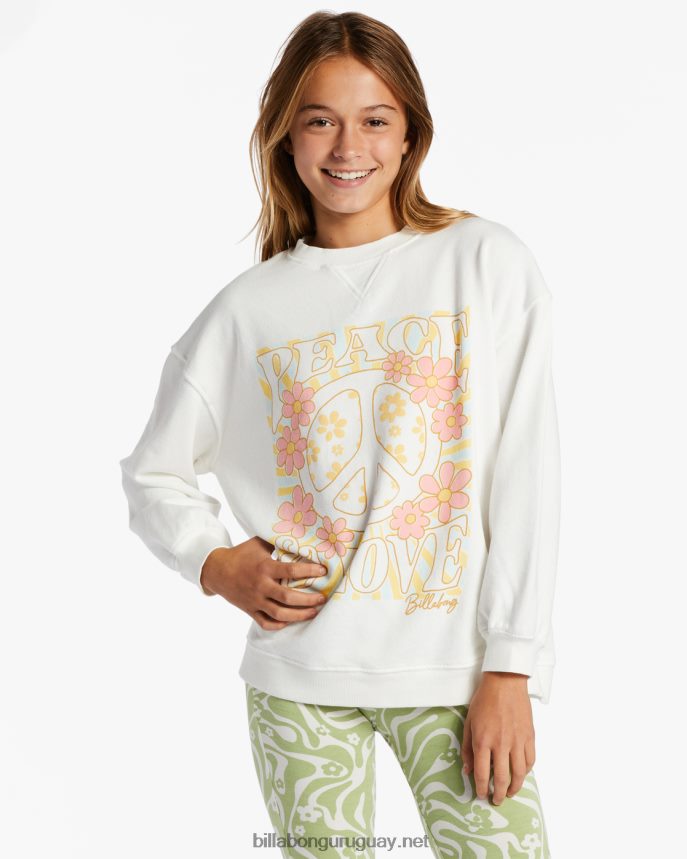 sudadera haciendo olas con cuello redondo chicas cristal de sal DR68442622 Billabong