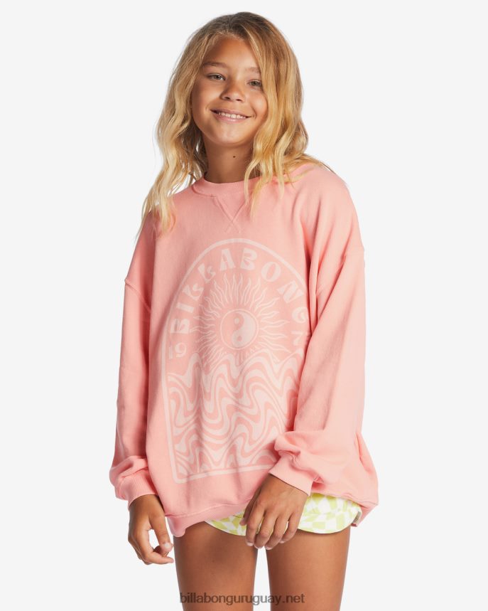 sudadera haciendo olas con cuello redondo chicas suave y melocotón DR68442805 Billabong