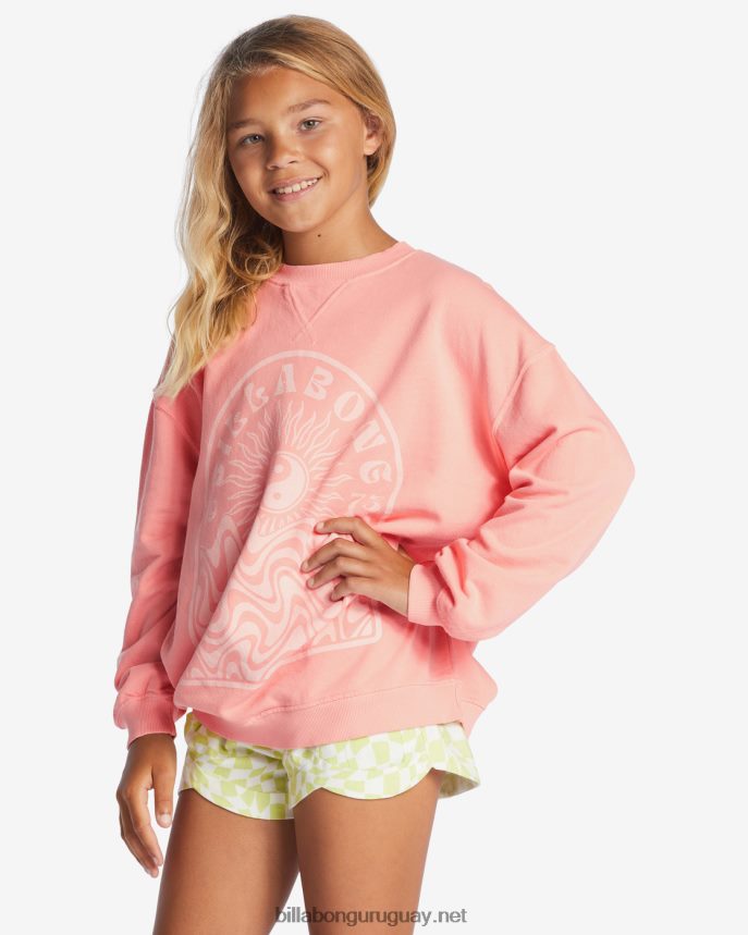 sudadera haciendo olas con cuello redondo chicas suave y melocotón DR68442805 Billabong