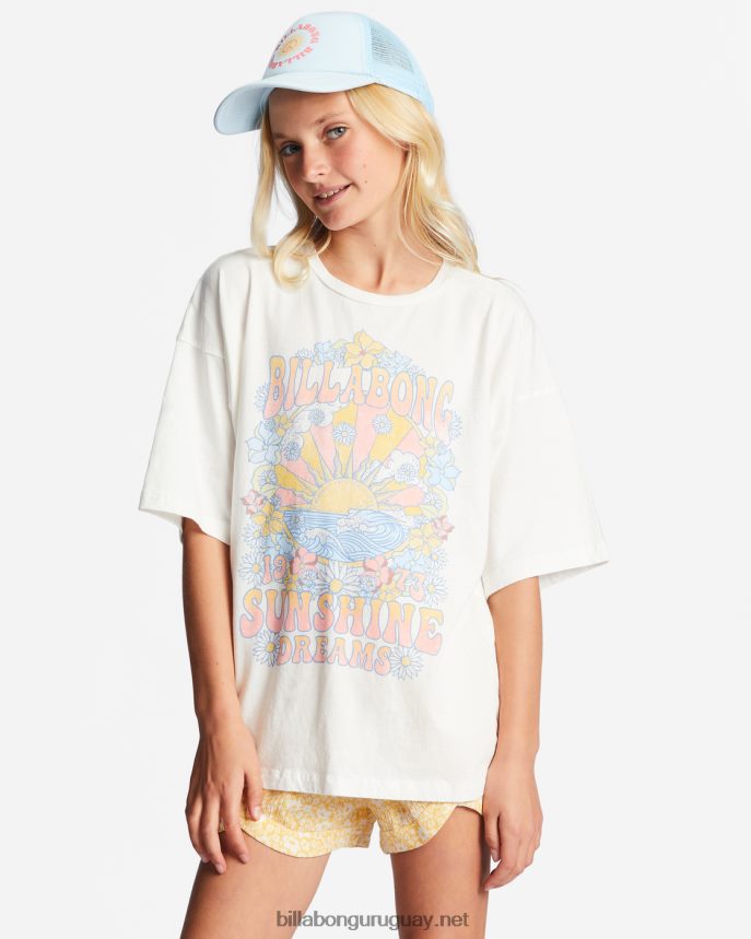 4-16 camiseta oversize con sueños de sol chicas cristal de sal DR68442745 Billabong