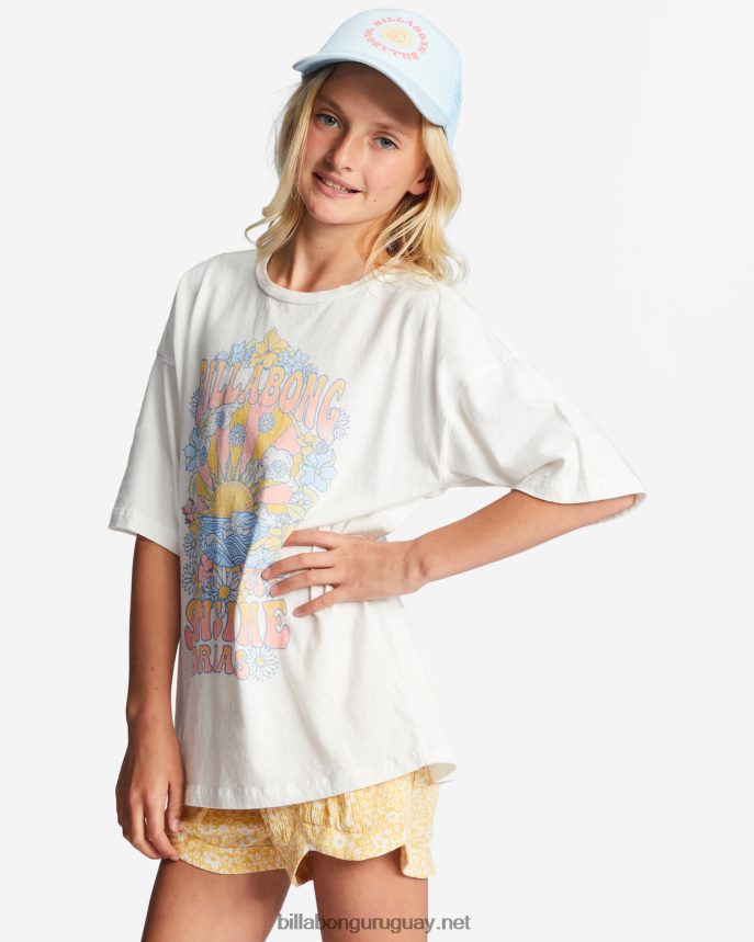 4-16 camiseta oversize con sueños de sol chicas cristal de sal DR68442745 Billabong