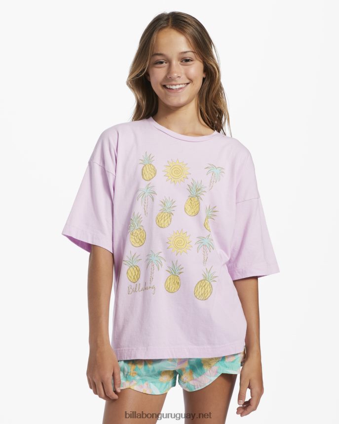 4-16 camiseta oversize fiesta piña chicas lila claro DR68442690 Billabong