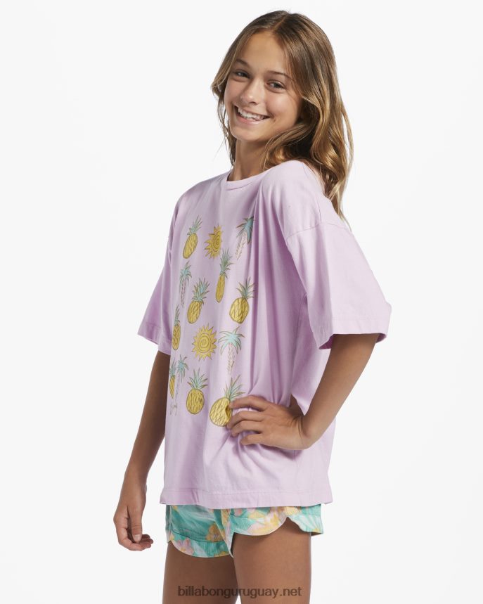 4-16 camiseta oversize fiesta piña chicas lila claro DR68442690 Billabong