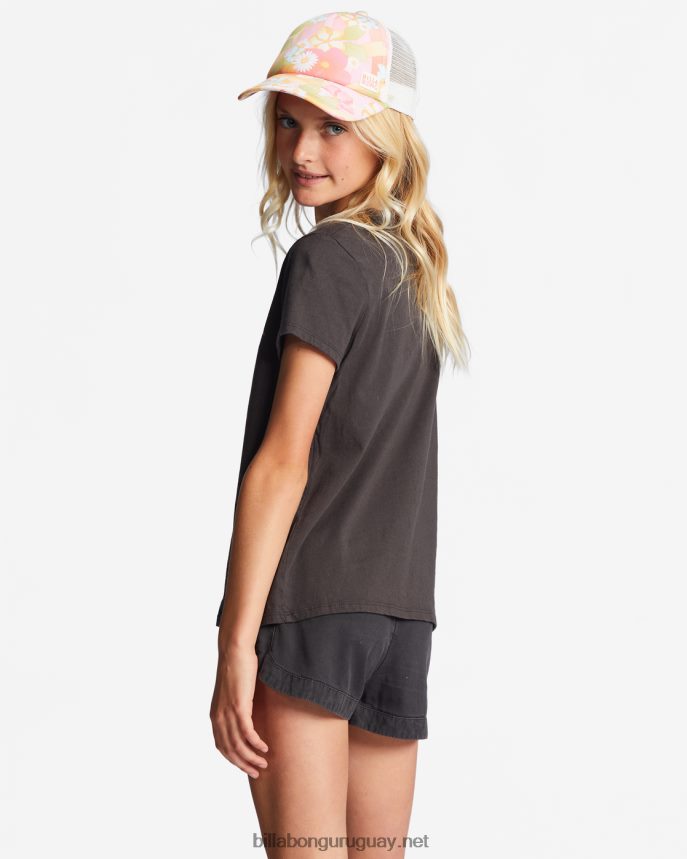 4-16 camiseta oversize levantada chicas apagado negro DR68442769 Billabong