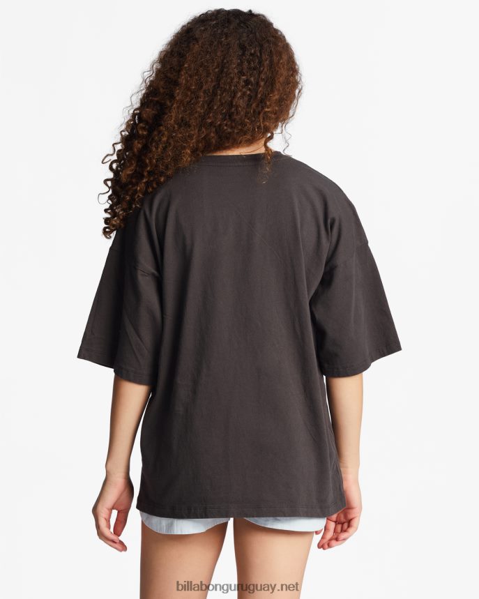 4-16 camiseta oversize viaje cósmico chicas apagado negro DR68442685 Billabong