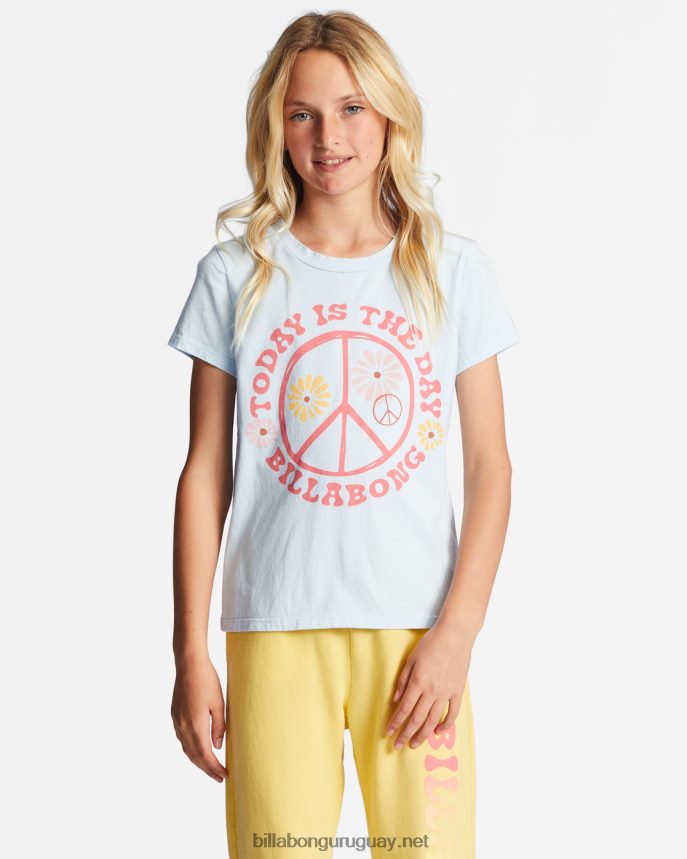 4-16 hoy es el día camiseta extragrande chicas pájaro cantor azul DR68442712 Billabong