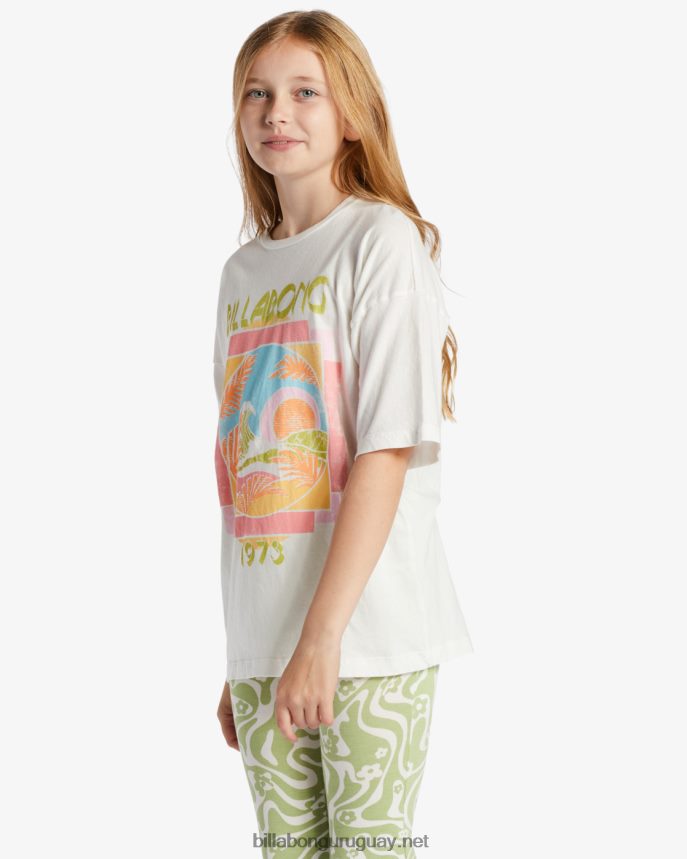 camiseta bajo las palmeras chicas cristal de sal DR68442623 Billabong