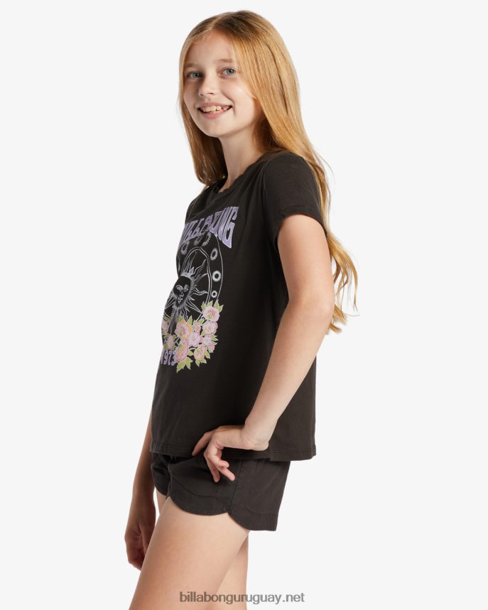 camiseta besada por el sol chicas apagado negro DR68442609 Billabong