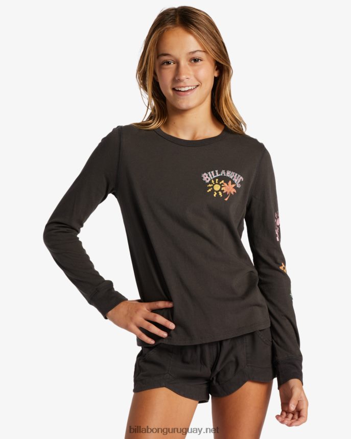 camiseta club de sol chicas apagado negro DR68442634 Billabong