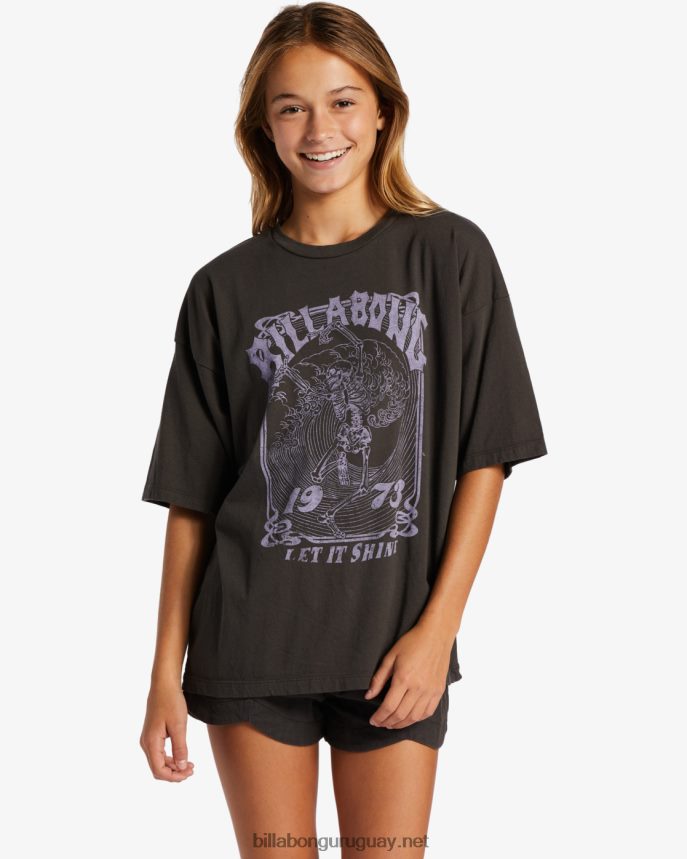 déjalo brillar camiseta chicas apagado negro DR68442615 Billabong