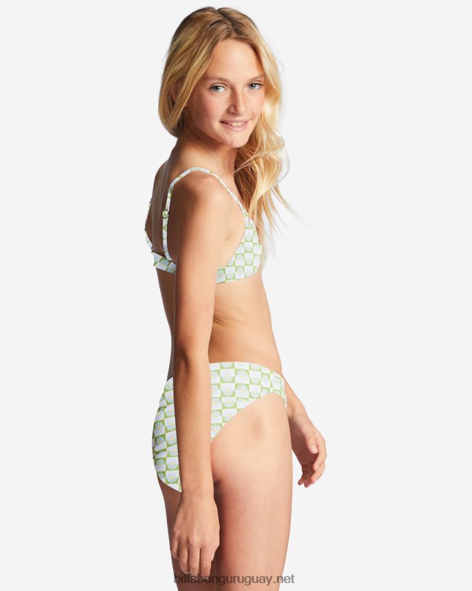 4-16 conjunto de bikini triangular de dos piezas Daze All Day chicas prado de musgo DR68442740 Billabong