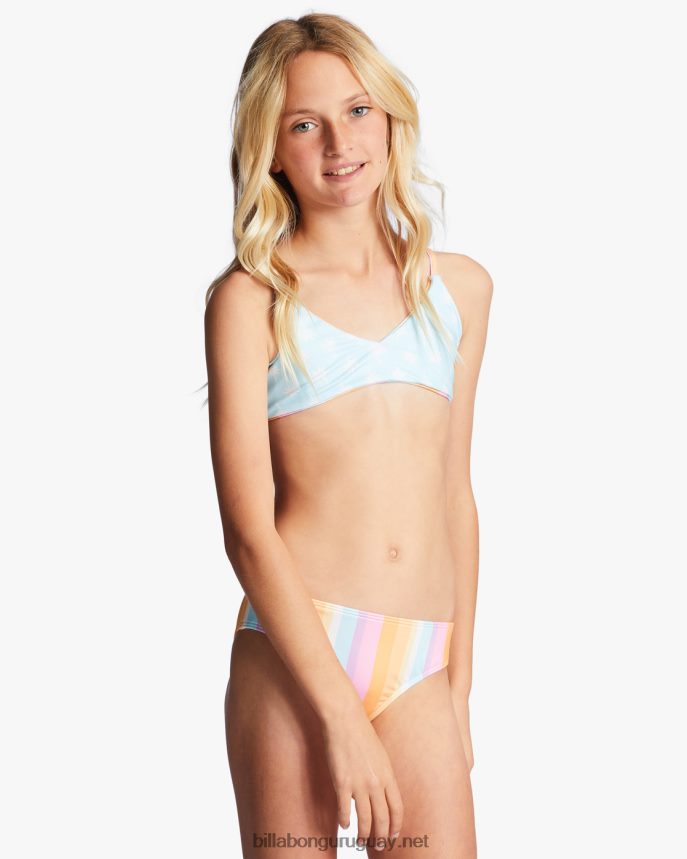 4-16 on the bright side bikini trilette reversible de dos piezas chicas multi DR68442720 Billabong