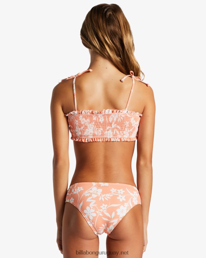 bikini island in the sun de dos piezas con nido de abeja chicas mandarina picante DR68442669 Billabong
