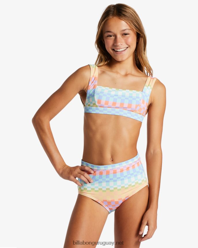 bikini sin mangas de dos piezas Paradise Check chicas multi DR68442610 Billabong