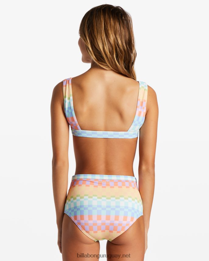 bikini sin mangas de dos piezas Paradise Check chicas multi DR68442610 Billabong