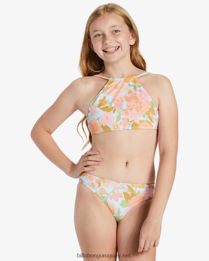 conjunto de bikini de cuello alto de dos piezas deslumbrante chicas multi DR68442672 Billabong