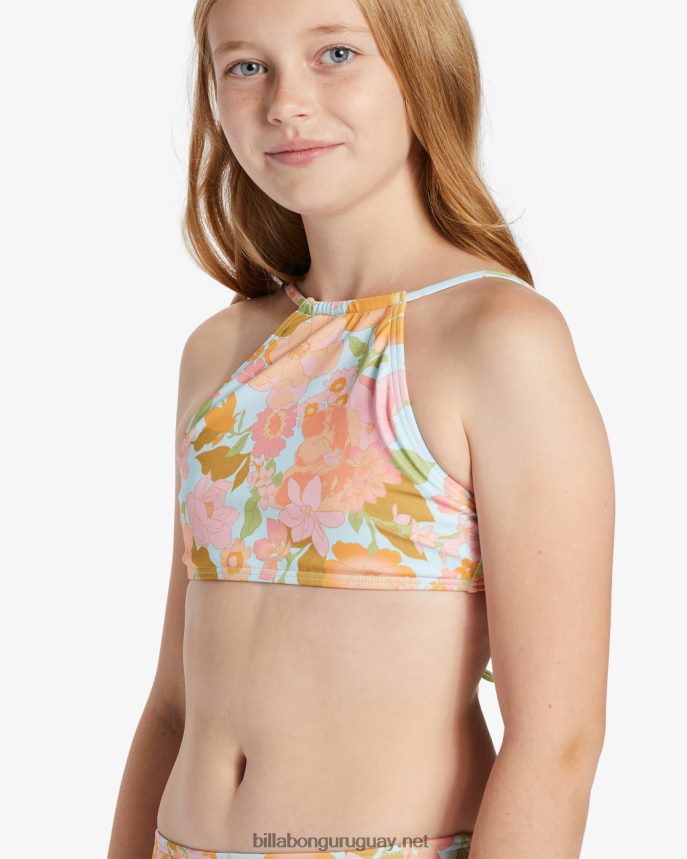 conjunto de bikini de cuello alto de dos piezas deslumbrante chicas multi DR68442672 Billabong
