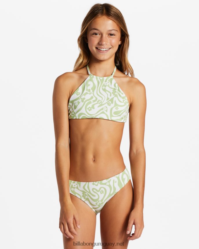 conjunto de bikini reversible de dos piezas con flores en el mar chicas sauce DR68442665 Billabong