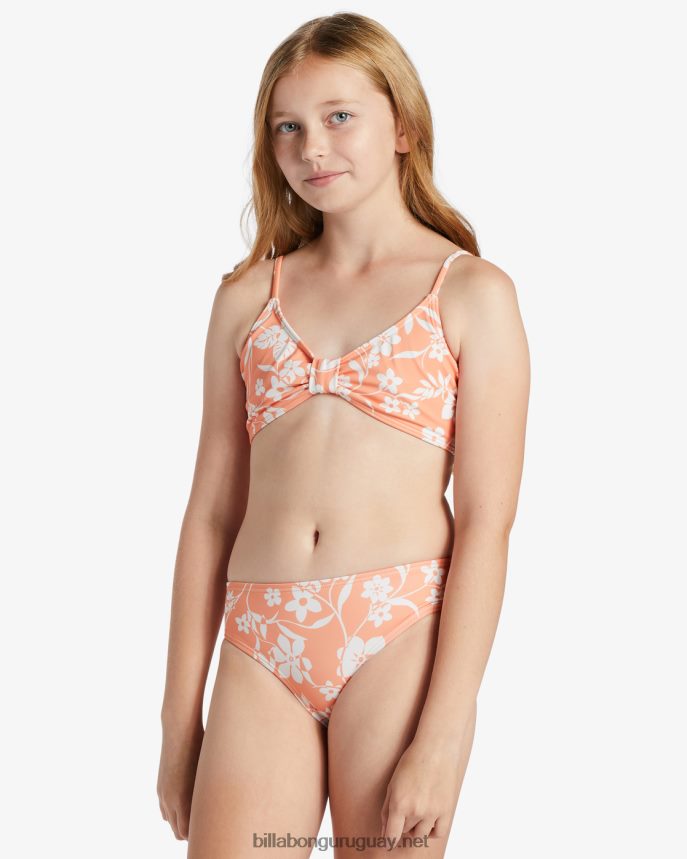 conjunto de bikini triangular de dos piezas island in the sun chicas mandarina picante DR68442671 Billabong