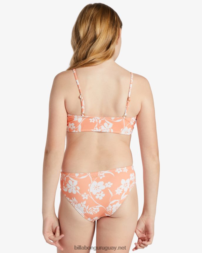 conjunto de bikini triangular de dos piezas island in the sun chicas mandarina picante DR68442671 Billabong