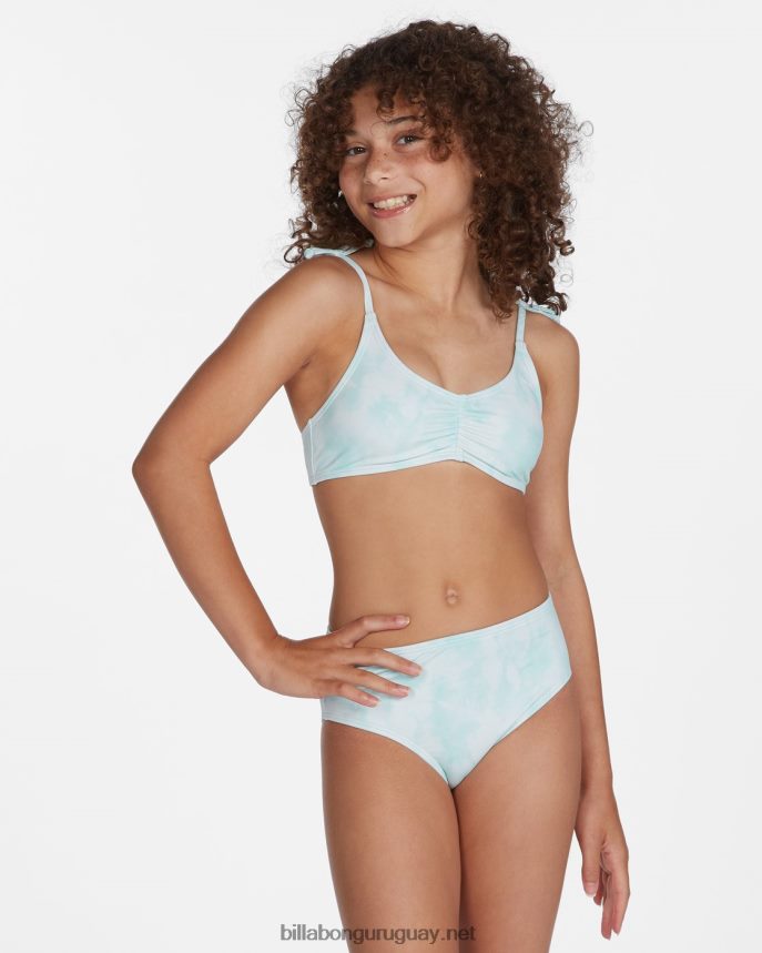 conjunto de bikini trilet de amor de verano chicas chips de menta DR68442789 Billabong