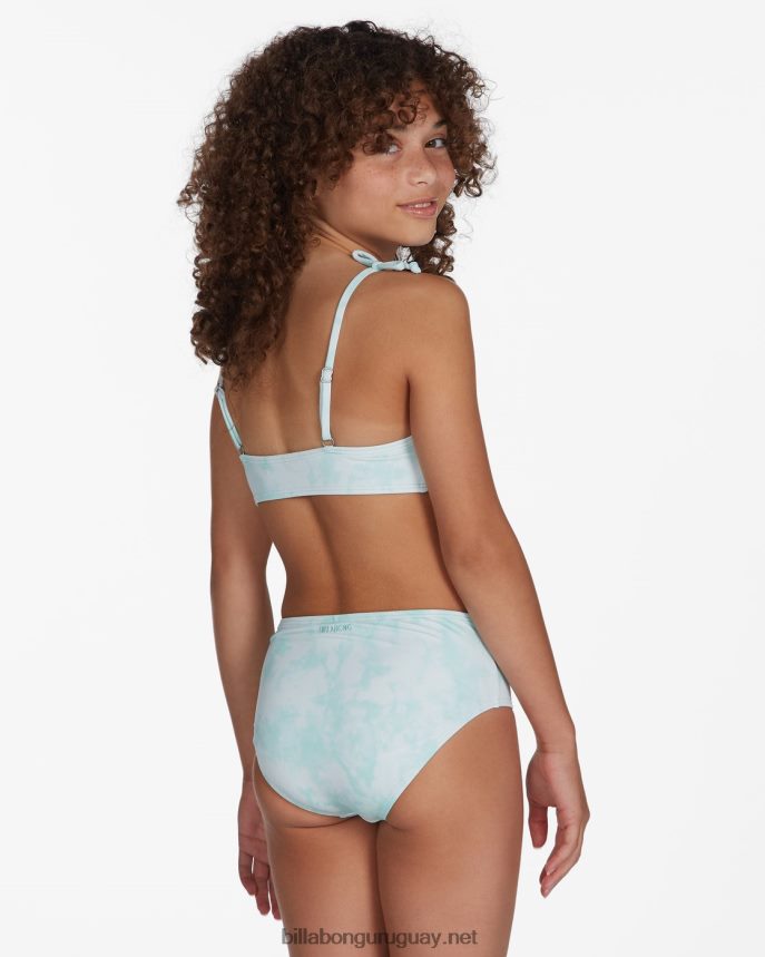 conjunto de bikini trilet de amor de verano chicas chips de menta DR68442789 Billabong
