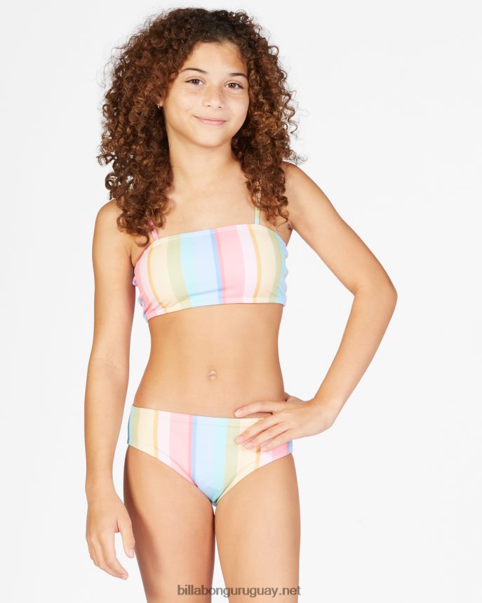 decir hola conjunto de bikini sin mangas chicas multi DR68442808 Billabong