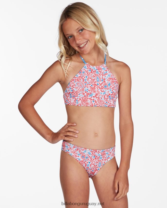 ready for fun conjunto de bikini reversible de cuello alto chicas multi DR68442771 Billabong