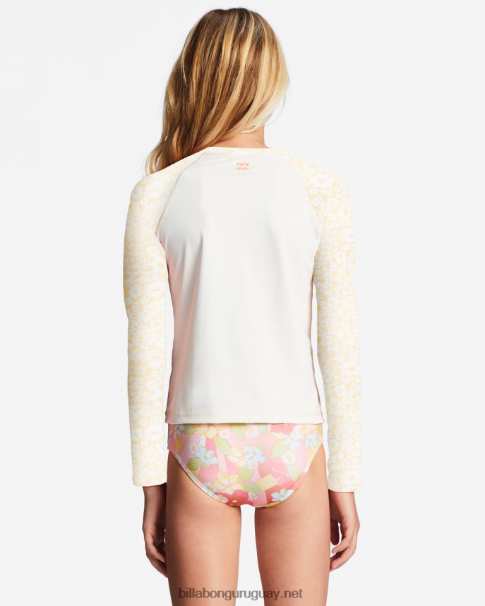 4-16 sunbeams forever manga larga upf 50 rashguard chicas durazno dorado DR68442747 Billabong