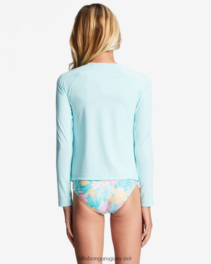 Rashguard de manga larga surfdaze upf 50 de 4-16 núcleos chicas agua pura DR68442774 Billabong
