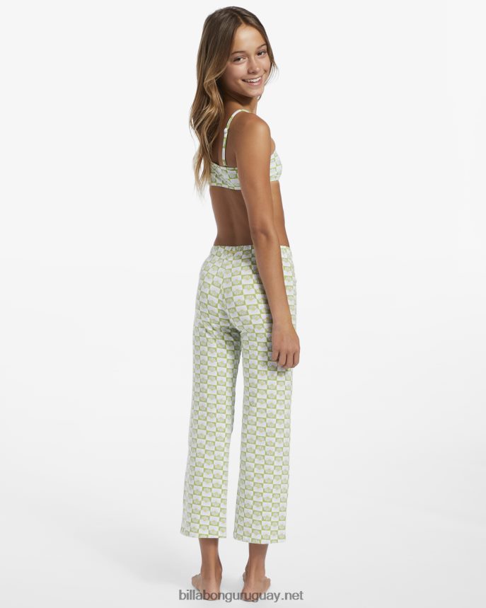 4-16 pantalones cortos rectos de cintura alta chicas prado de musgo DR68442706 Billabong