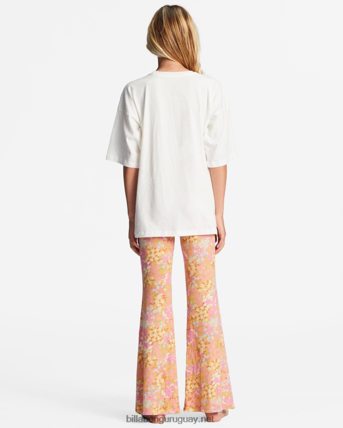 dime cómodos pantalones acampanados de talle alto chicas Rosa suave DR68442711 Billabong
