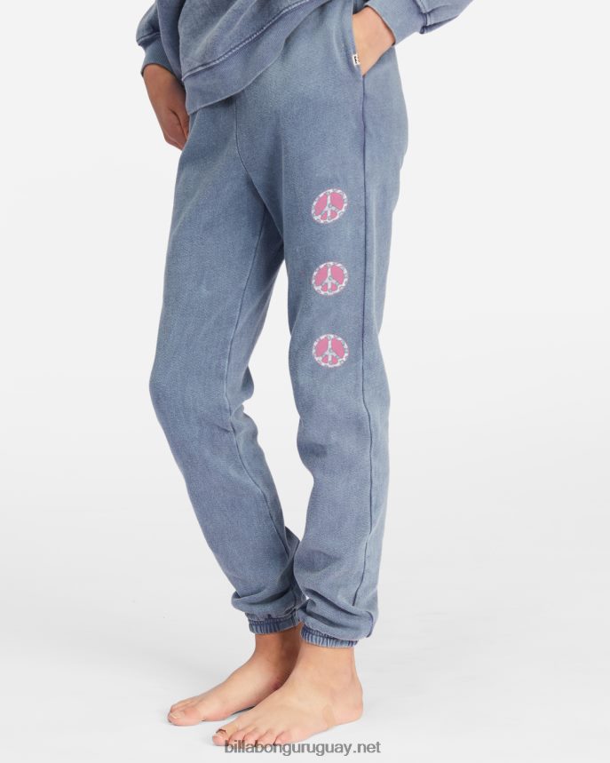 pantalones de chándal de cintura alta que hacen olas chicas cosecha mediana DR68442792 Billabong