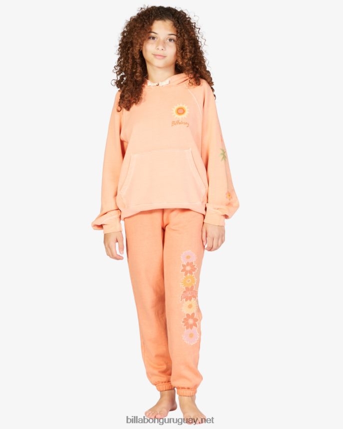 pantalones de chándal de cintura alta que hacen olas chicas melón claro DR68442605 Billabong