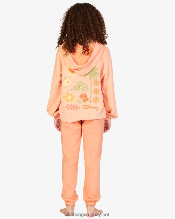 pantalones de chándal de cintura alta que hacen olas chicas melón claro DR68442605 Billabong