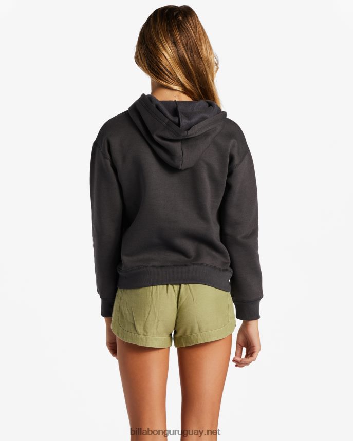 sudadera con capucha de herencia de surf chicas apagado negro DR68442632 Billabong