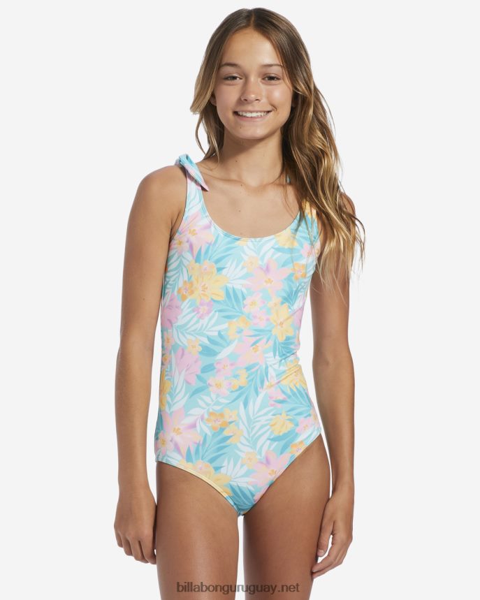 4-16 sirena se siente traje de baño de una pieza chicas laguna de luz DR68442782 Billabong