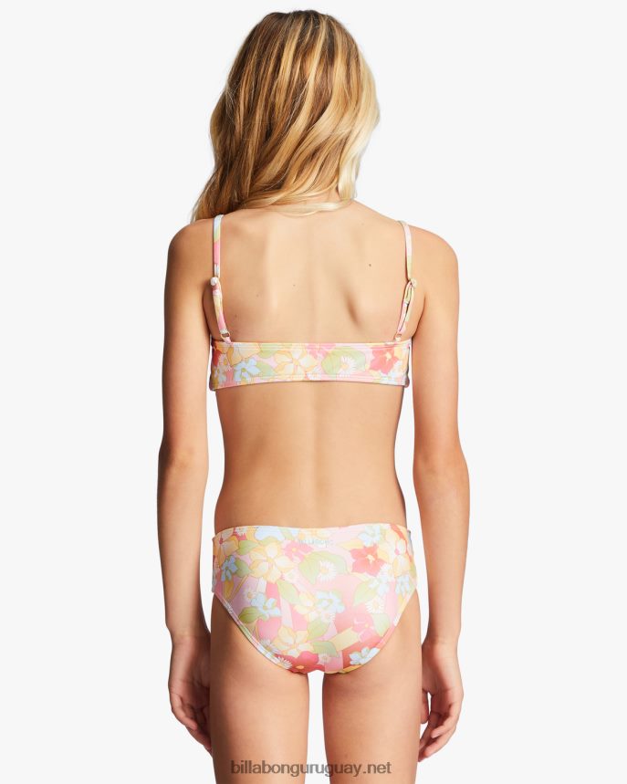 4-16 sunbeams forever conjunto de baño reversible de dos piezas chicas multi DR68442727 Billabong