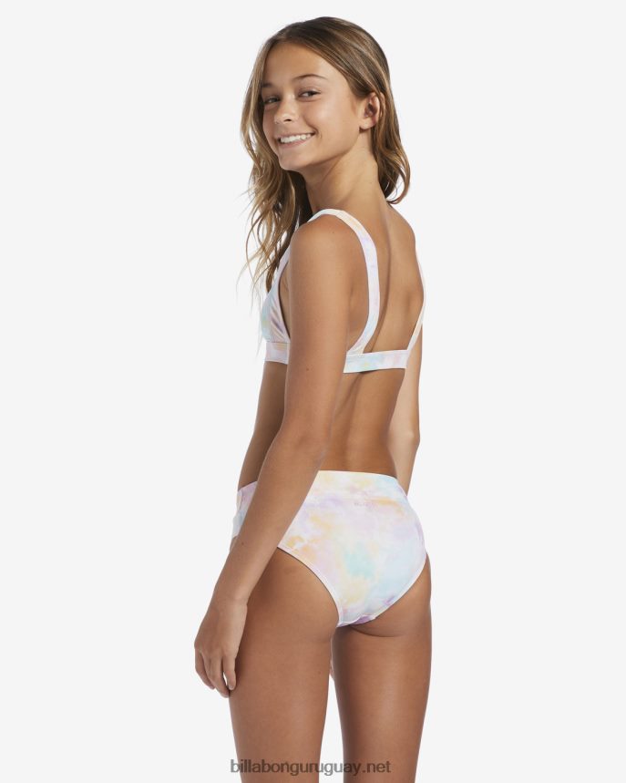 4-16 tiempo para traje de baño de dos piezas con tanque teñido anudado chicas multi DR68442730 Billabong